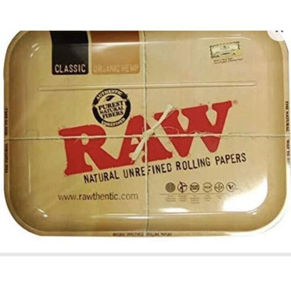 Raw Metal Rolling Tray Large 14 x 11 Inch RWL NEW - USA Seller